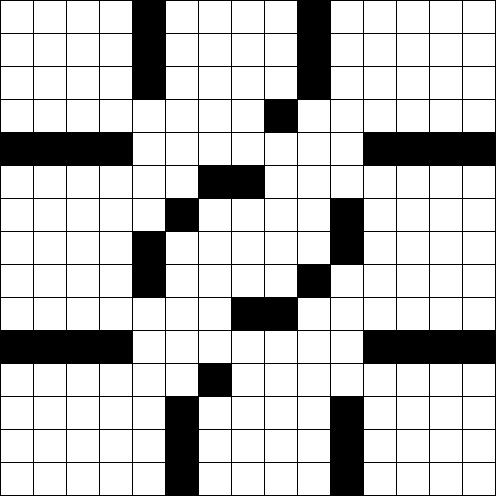 15x15 Crossword Puzzle Grid
