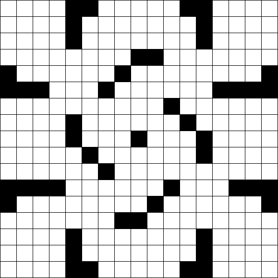 17x17 Crossword Puzzle Grid